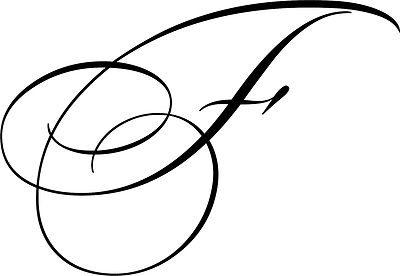 Cursive F Logo - Cursive F. Odd