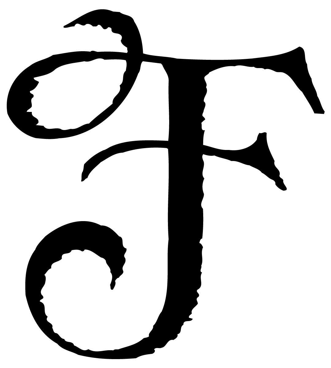 Cursive F Logo - Letter F - Dr. Odd