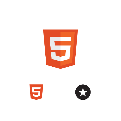 5 Orange Logo - W3C HTML5 Logo