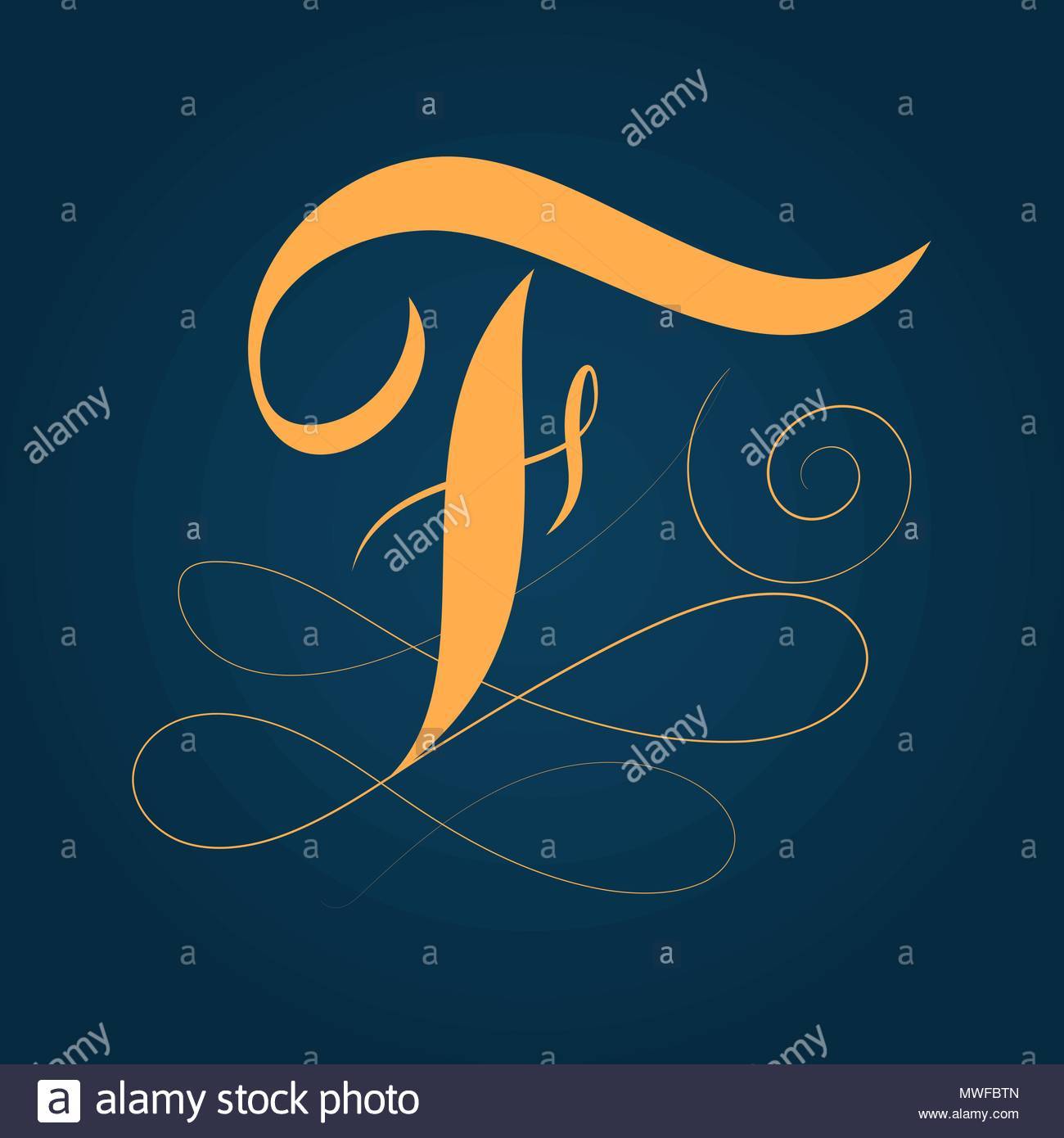 Cursive F Logo - Calligraphy F | A Capital Cursive F Capital Capital Cursive Font ...
