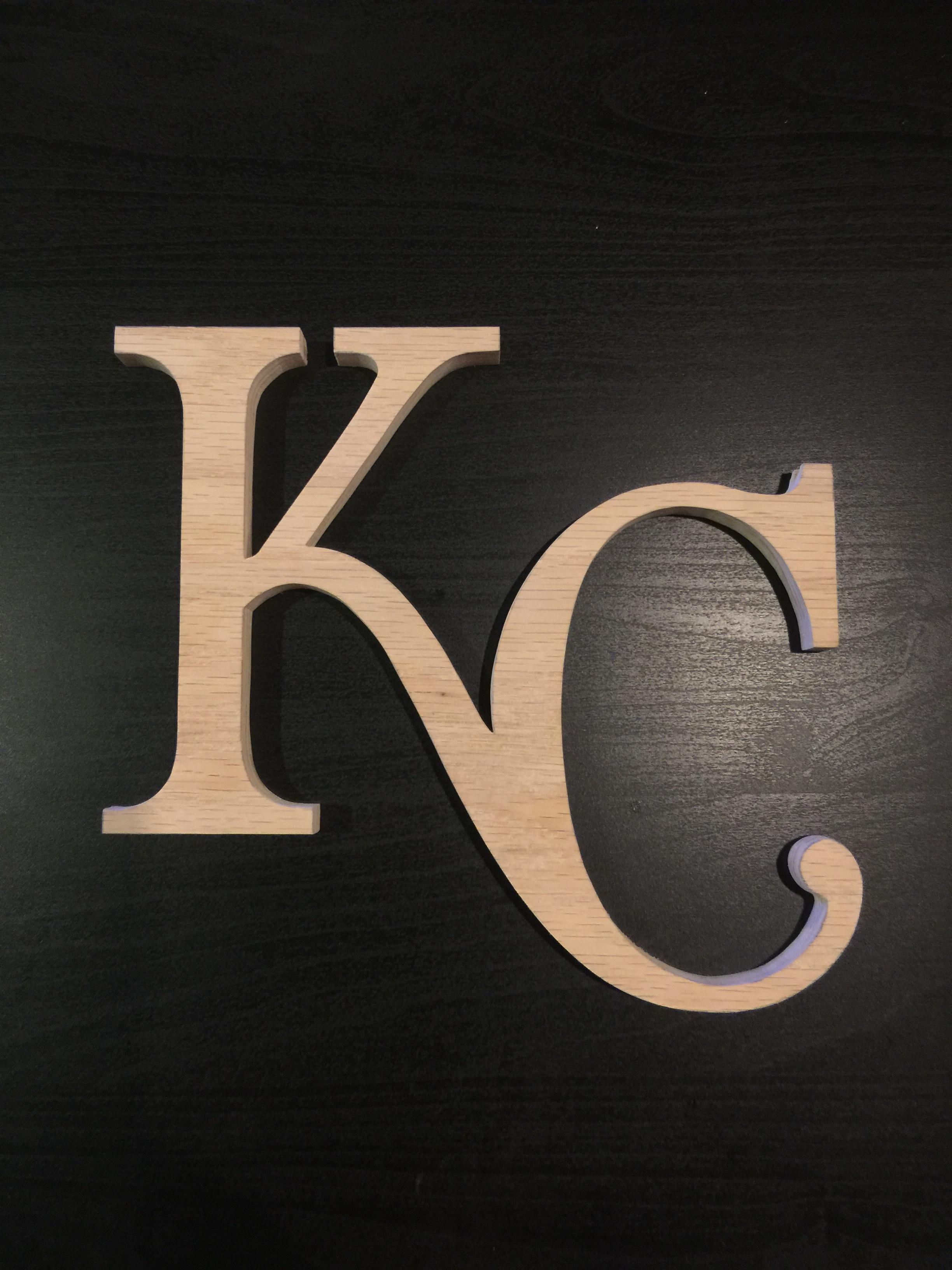 KC Royals Logo - Wood KC Royals Logo
