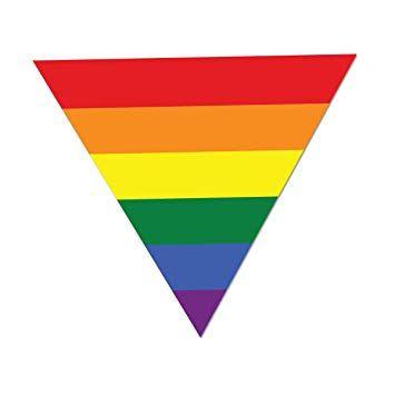 Rainbow Triangle Logo - Applicable Pun Rainbow Pride Flag Triangle Decal