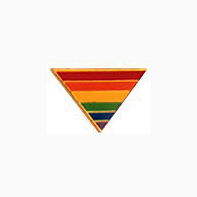 Rainbow Triangle Logo - Metal Pin Rainbow Triangle Gay Lesbian LGBT Pride Accessories ...