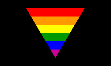 Rainbow Triangle Logo - Black Rainbow Triangle Flag - Rocky Mountain Flag & Kite Company