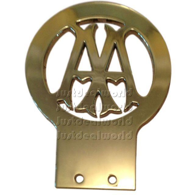 AA Logo - 5x AA Car Badge 1906 - 1911 Shining Brass Logo Emblem Decal Vintage ...