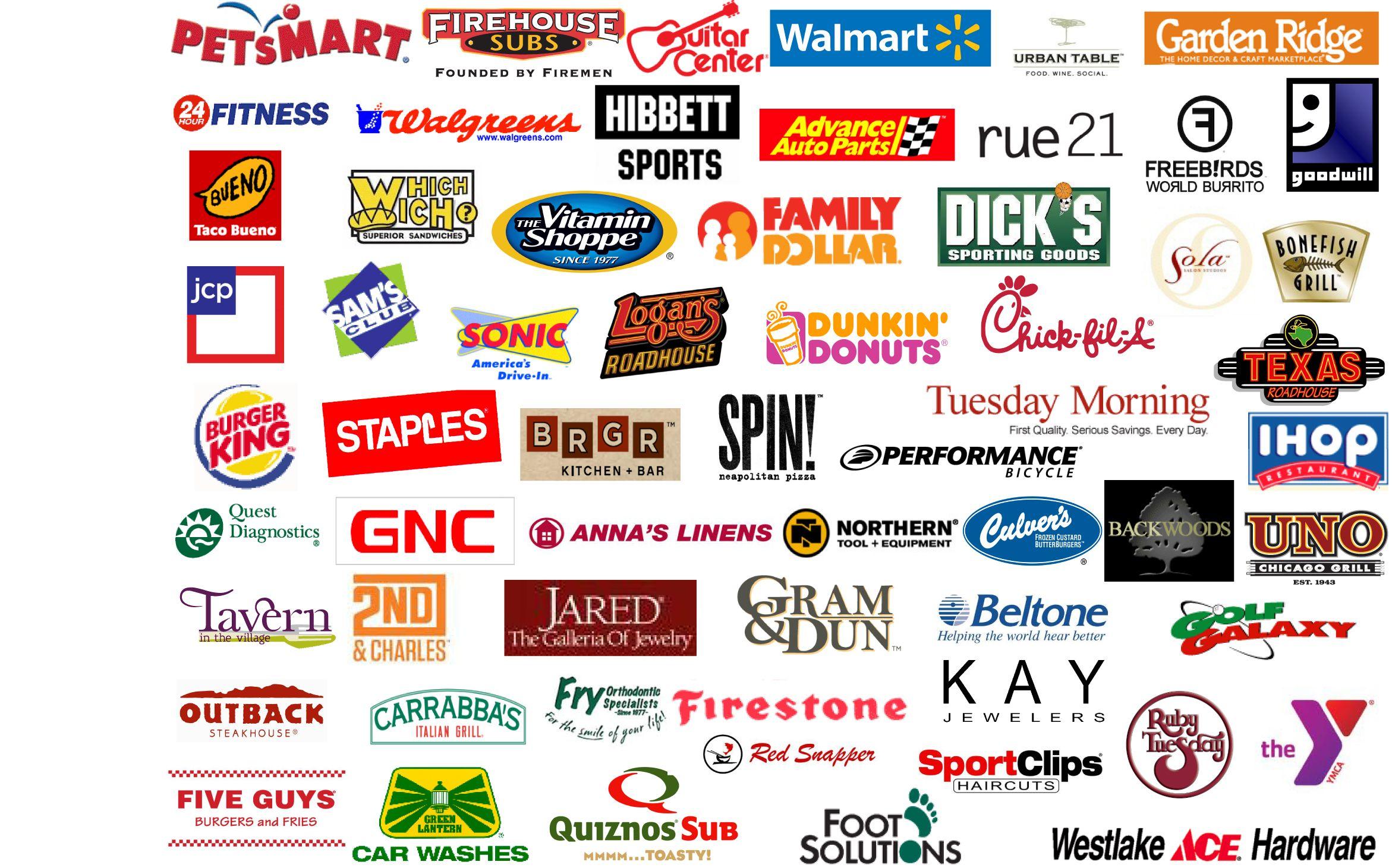 Logos Of Major Brands