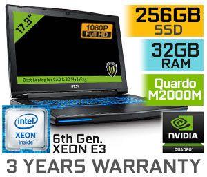 Quad Xeon Logo - Buy MSI WT72 6QJ 17.3 Quad Core Xeon Workstation Laptop With 32GB