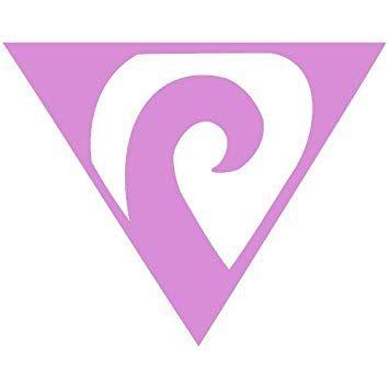 Inverted Triangle Car Logo - Amazon.com: Abstract Inverted Triangle Decal Sticker (pink, mirrored ...