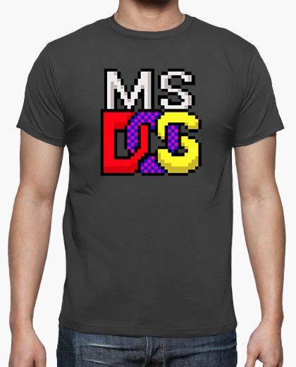 Dos Logo - Ms Dos Logo T Shirt. Tostadora.co.uk