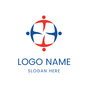 Names of Blue People Logo - Free Non-Profit Logo Designs | DesignEvo Logo Maker