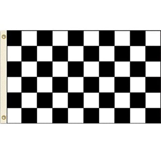 Black and White Checkered Logo - Black White Checkered Flag Banner F1 Formula Car Motor Racing Party
