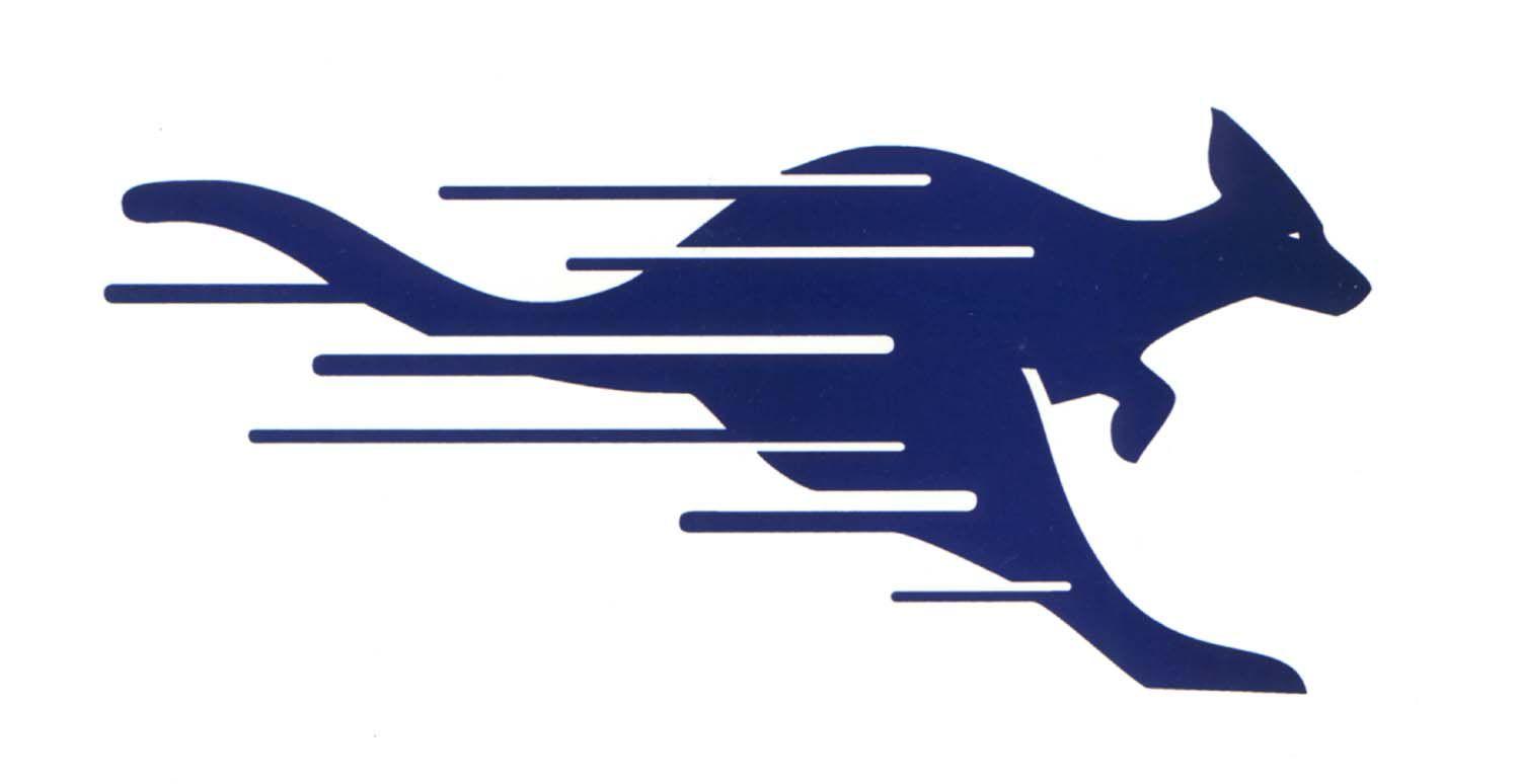 With a Blue Kangaroo Company Logo - Kangaroo Evolution | Old School: The UMKC University Archives Blog