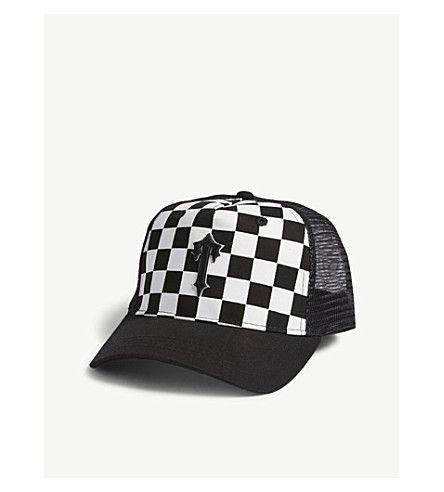 Black and White Checkered Logo - TRAPSTAR - Checkered logo mesh cap | Selfridges.com