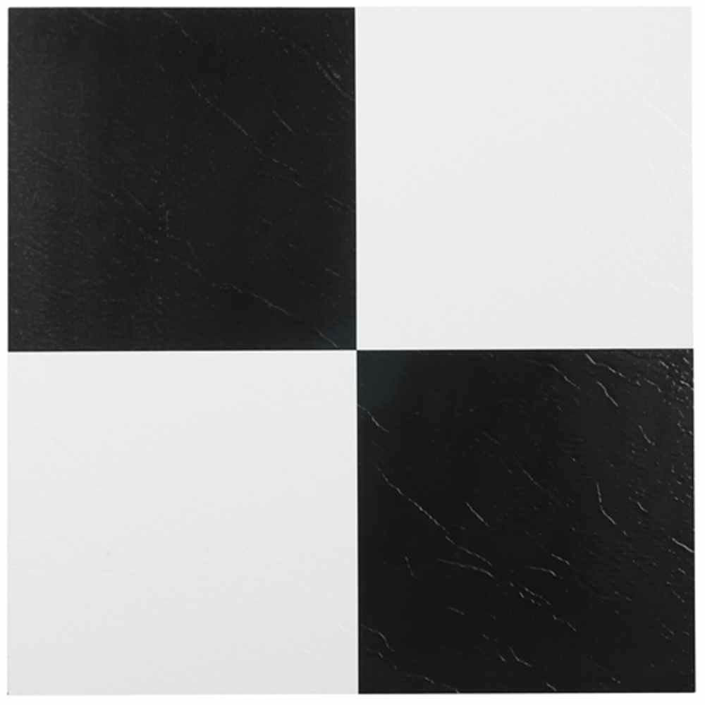 Black and White Checkered Logo - Black & White Vinyl Tile Flooring & Resilient