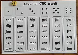 3 Letter Word Logo - Roll and Say CVC 3 LETTER WORDS - reading / spelling/ word ...