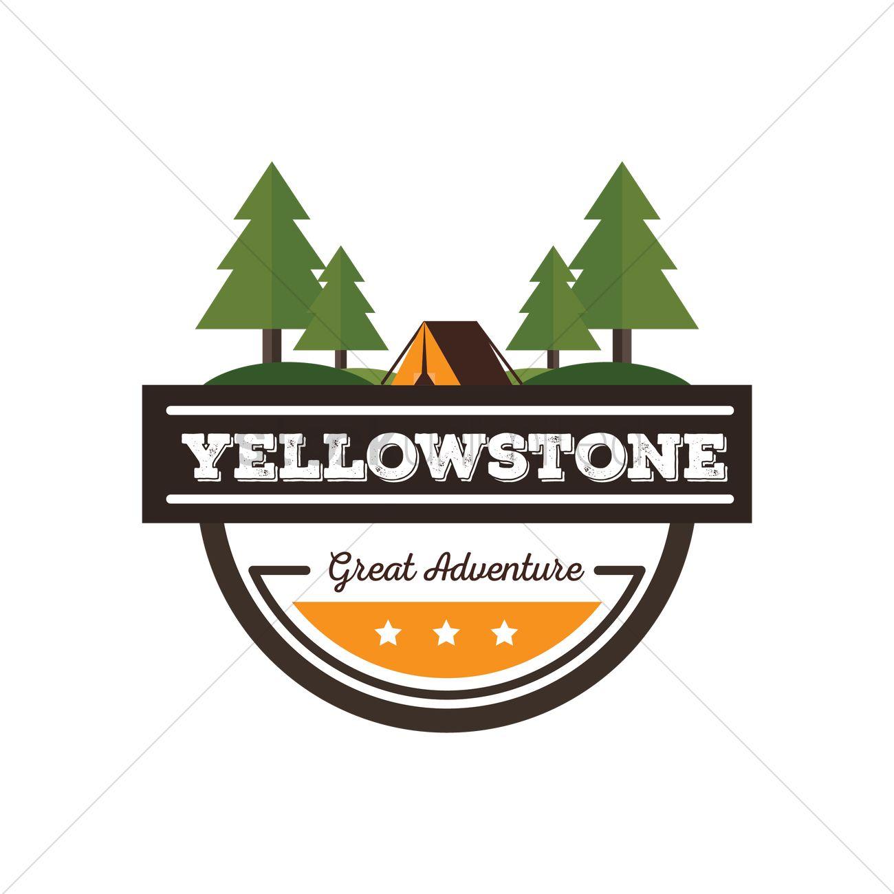 Yellowstone Logo - Free Yellowstone label Vector Image - 1547874 | StockUnlimited