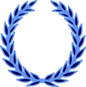 Blue Wreath Logo - Blue Wreath Clip Art at Clker.com - vector clip art online, royalty ...