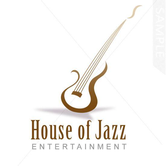Guitar Logo - Jazz Guitar Logo Design