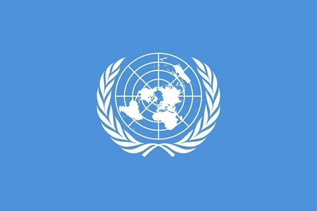 Branches with Blue and Blue Globe Logo - A wreath of olive branches on the UN flag :: OlioOfficina Globe