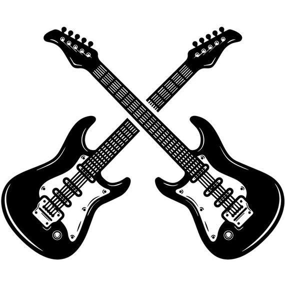 Guitar Logo - Guitar Logo 13 Pick Electric Electrical Musical Instrument | Etsy