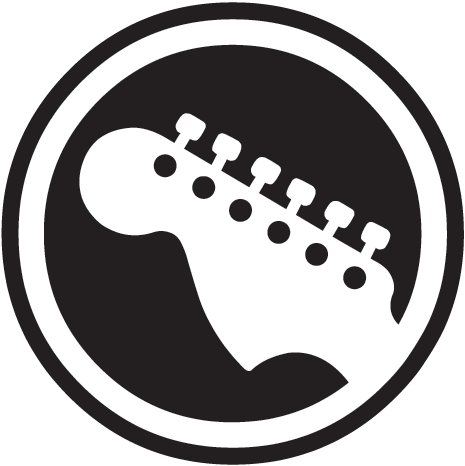 Guitar Logo - Rock Band - Guitar (Logo) | music in 2019 | Guitar, Music, Guitar logo
