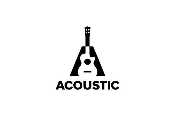 Guitar Logo - Acoustic Guitar Logo Templates Creative Market