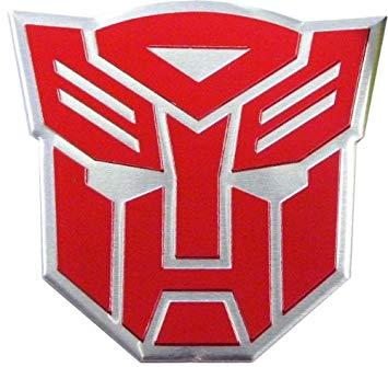 Red Transformers Logo - Transformers Autobots Aluminum Large Emblem in Red: Amazon.co.uk
