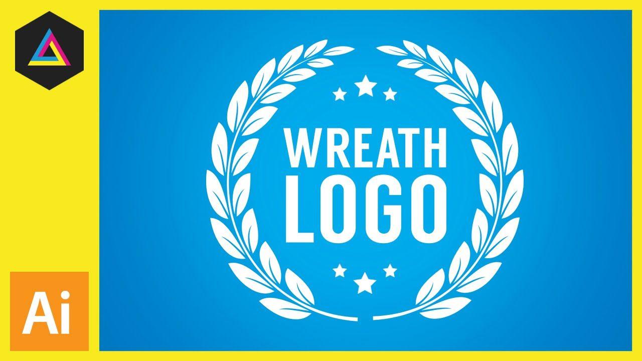 Blue Wreath Logo - Wreath logo in Adobe Illustrator
