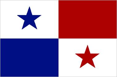 Blue Flag with Stars Logo - Flag of Panama