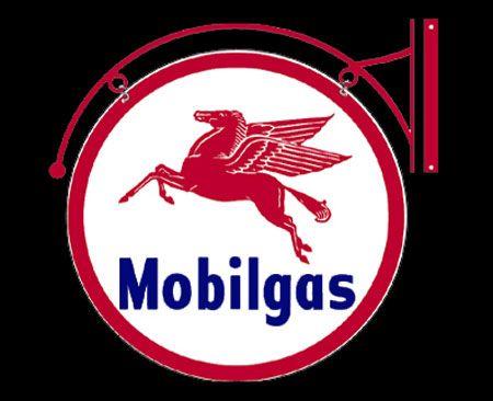 Mobile Gas Logo - Mobil - Vintage Gas - Oil Signs, from Garage Art LLC