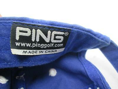 Ping Golf Man Logo - PING GOLF CAP Blue Ping Man Logo Embroidered Logos Adjustable