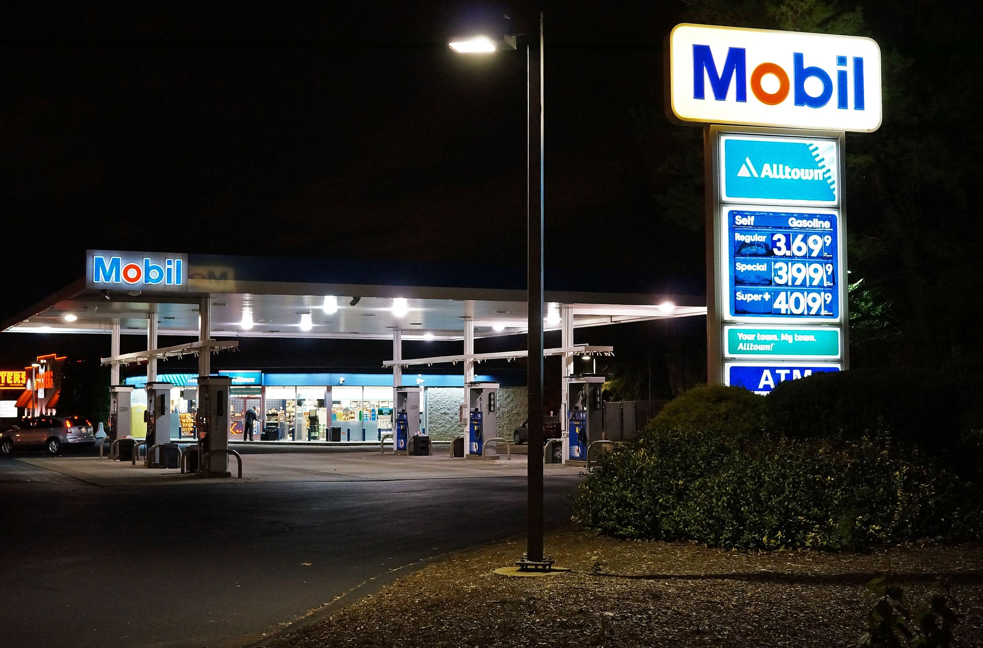 Mobil Gas Station Logo - Mobil
