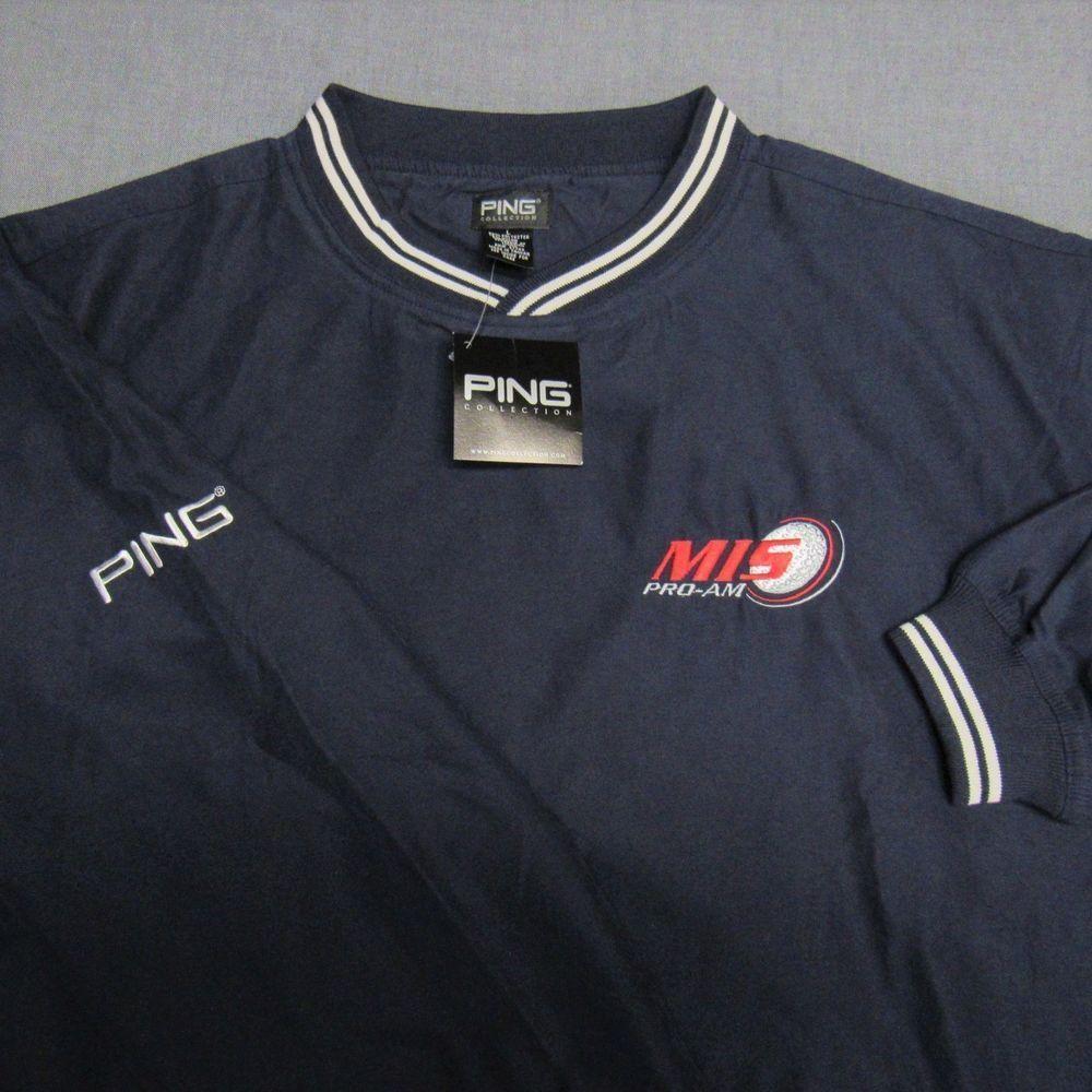 Ping Golf Man Logo - PING MICROFIBER GOLF PULLOVER---L--MI5 PRO-AM LOGO--PING MAN--NEW ...
