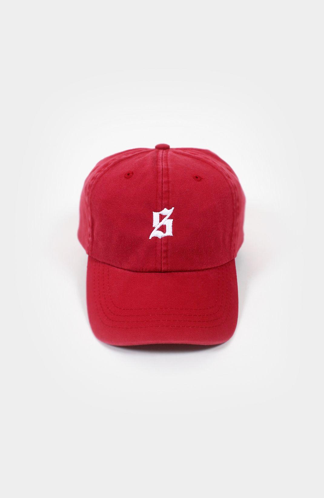 Black and Red S Logo - Set S Polo Cap - Set Black 6 Panel Polo Cap worn by Skepta - Set S Logo