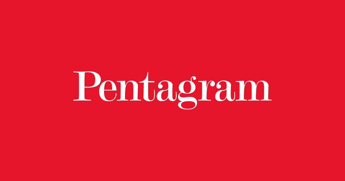 Red Word Bubble Logo - Pentagram