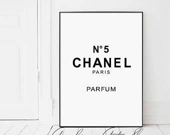 Chanel No. 5 Logo - Chanel number 5 | Etsy
