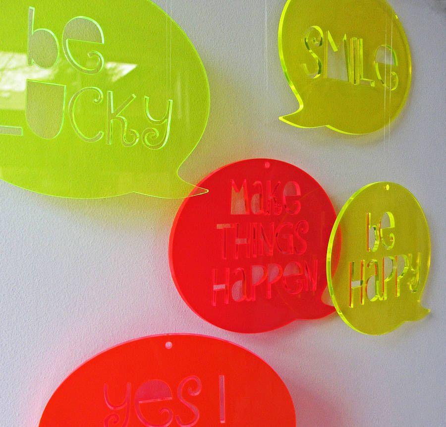 Red Word Bubble Logo - Perspex Speech Bubble | Into the Jungle | Bubbles, Design, Decor