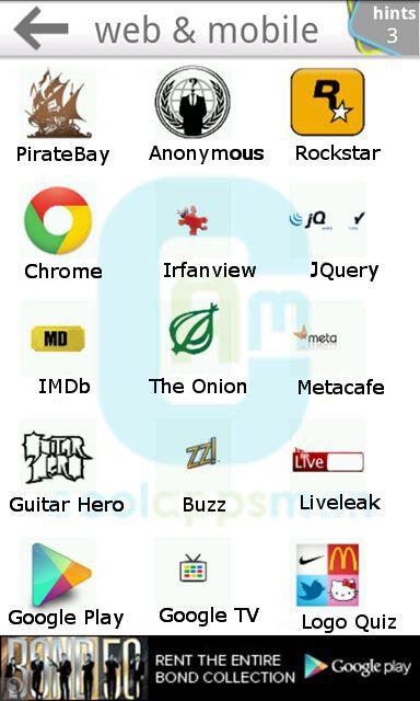 Web and Mobile Logo - Ultimate Logo Quiz Answers Level 1 11 For Android Apps Man