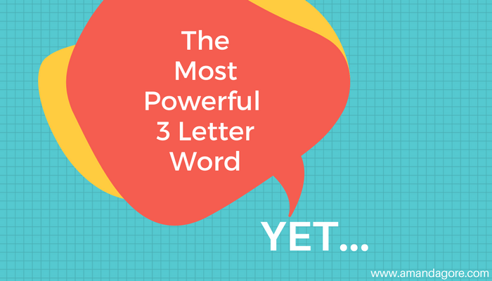 3 Letter Word Logo - The most powerful 3 letter word! - Amanda Gore