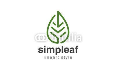 Abstract Leaf Logo - Abstract Leaf Logo design vector template linear style. | Buy Photos ...