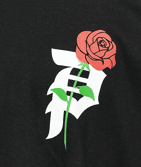 Primitive Rose Logo - Primitive Heartbreakers Black T-Shirt | Zumiez