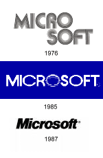 First Microsoft Logo - Logo Design History M • Logoorange