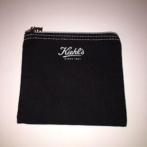 5 Black Logo - Kiehl's black logo bag 5.5 x 5.5 make-up coin purse travel bag | eBay