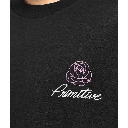 Primitive Heartbreakers Logo - Primitive Rosey Black T Shirt 296702 PIYFQYZ