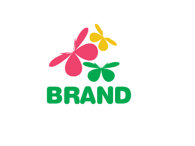 Petal Pink Green Flower Logo - Logo Design. Buy Logo, Purchase Professional Design | Creator