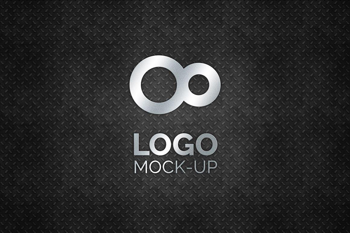 5 Black Logo - 5 Photorealistic Logos Mockup Pack – Mockupslib