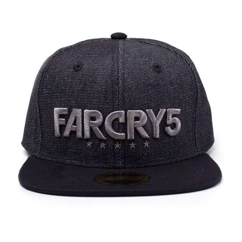 5 Black Logo - FAR CRY 5 Embroidered Logo Denim Snapback Baseball Cap, Black ...