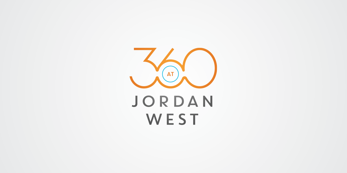 Peach Jordan Logo - 360 at Jordan West | Logo - Simple Strat