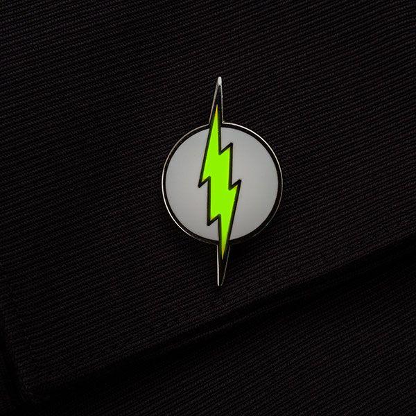 Green Flash Logo - Flash Logo Glow-In-The-Dark Cufflinks | ThinkGeek