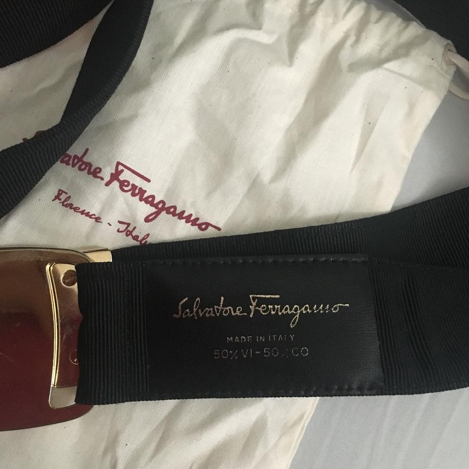 Ferragamo Black Logo - Salvatore Ferragamo Black Logo Bow Waist Belt - Tradesy